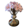 Vintage porcelain flower lamp