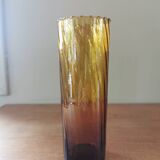 6 large vintage tube glasses