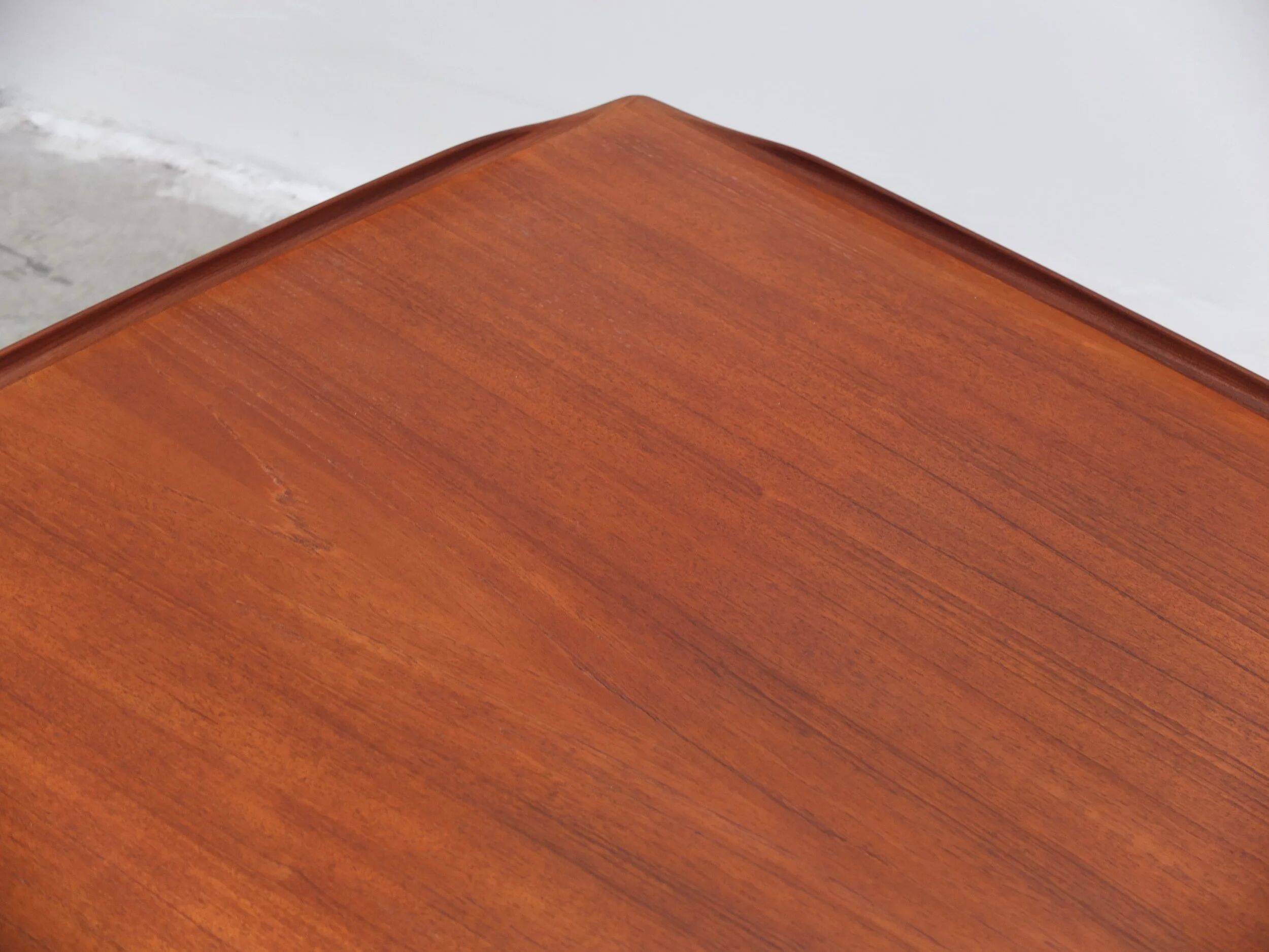 Freestanding 'Boomerang' desk in teak by Peter Løvig Nielsen, 1968