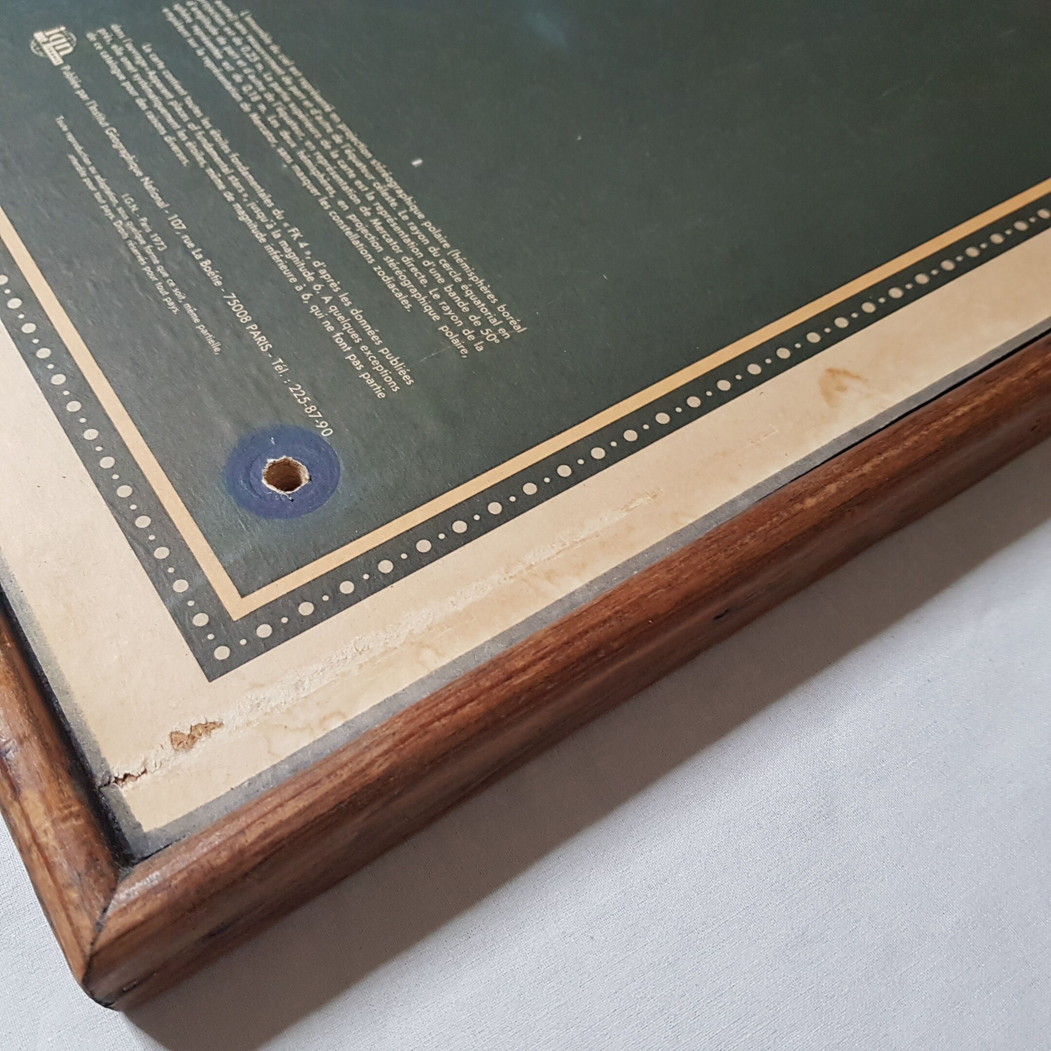 Map of the ancient sky edition of the 1972 IGN depicting the starry celestial sphere