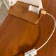 Pair of Scandinavian teak and acrylic wall lamps 1960