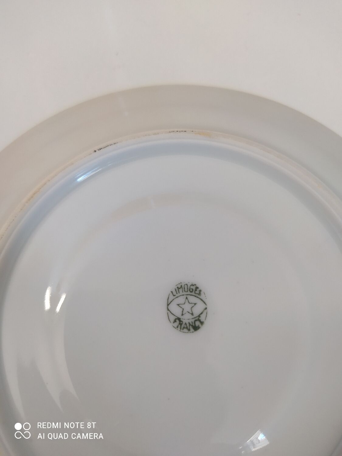 Service à café vintage en porcelaine de Limoges couleur jaune orange