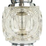 Lampe de table Ice Cube Peill Putzler Design Cristal Allemagne Années 70 Endommagé