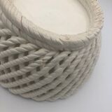 Woven ceramic basket