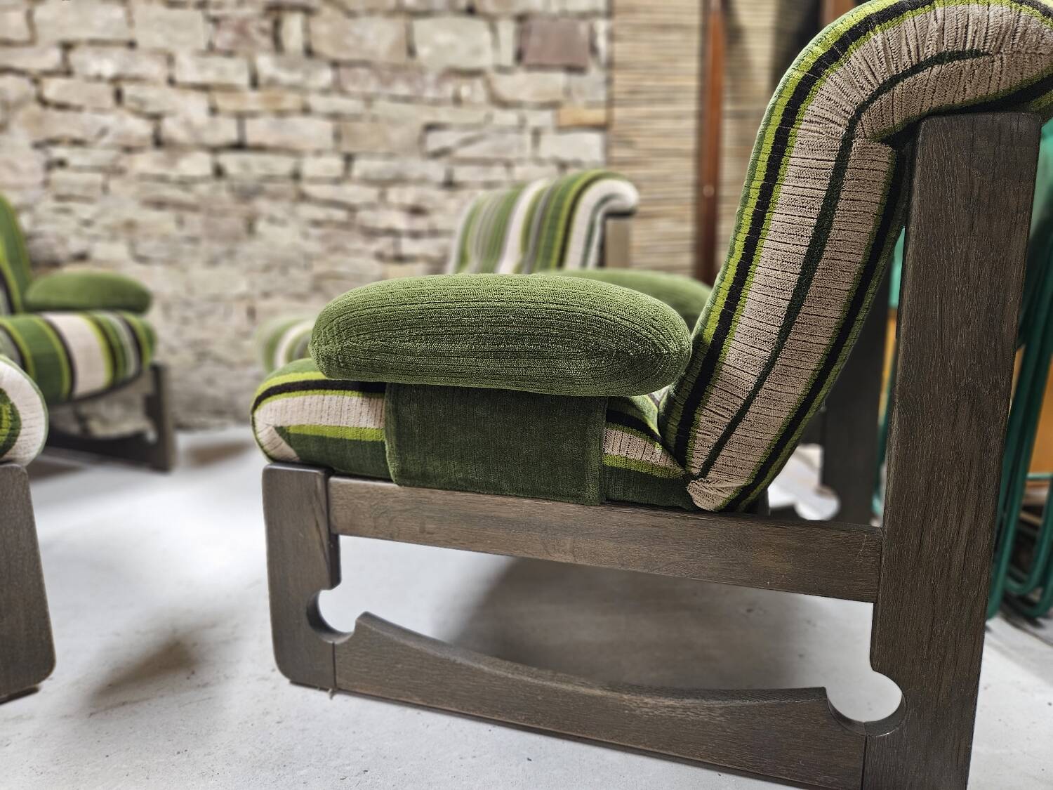 Set of 4 armchairs 1960/1970