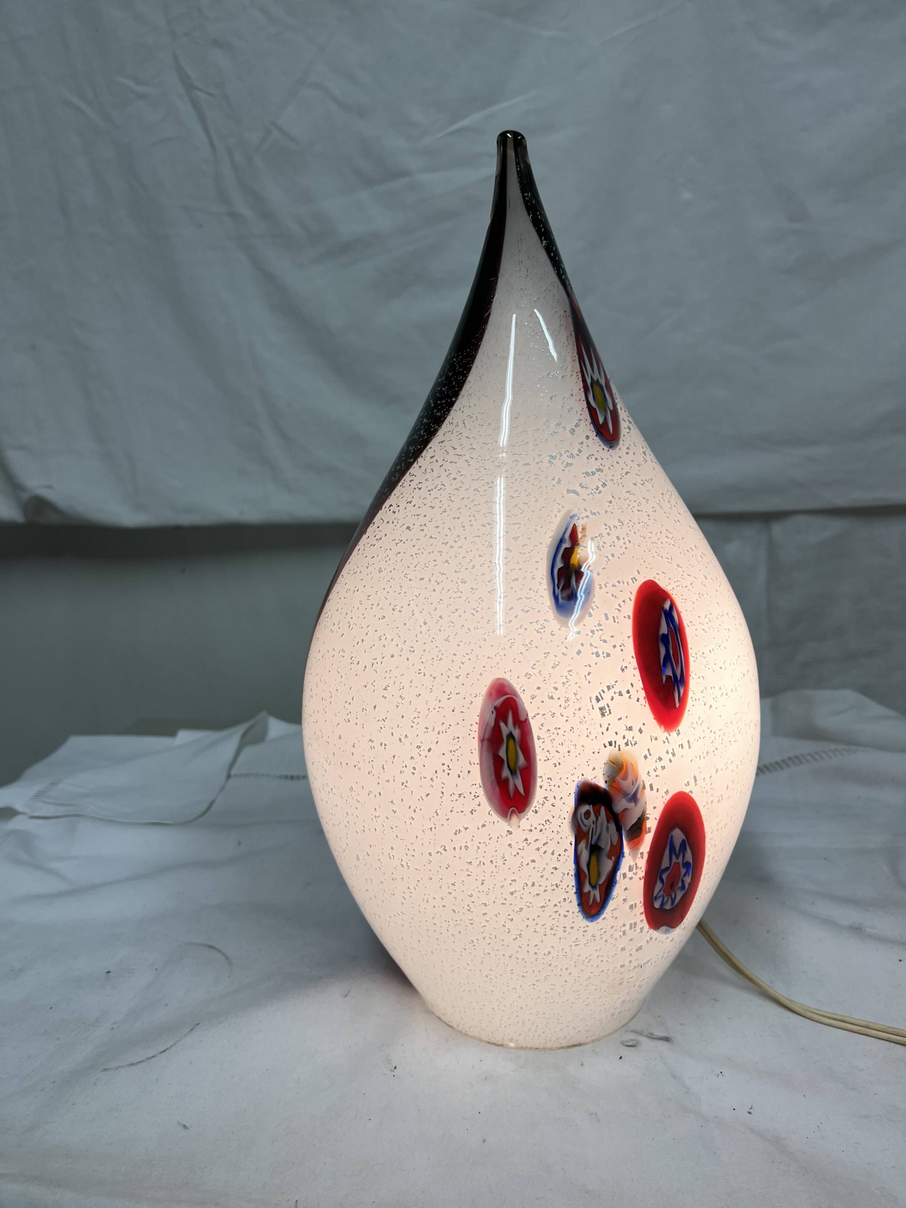 Murano glass drop lamp design from the 70s