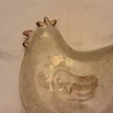 Empty enamelled ceramic pocket chicken