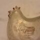 Empty enamelled ceramic pocket chicken