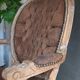 Baroque suede armchair