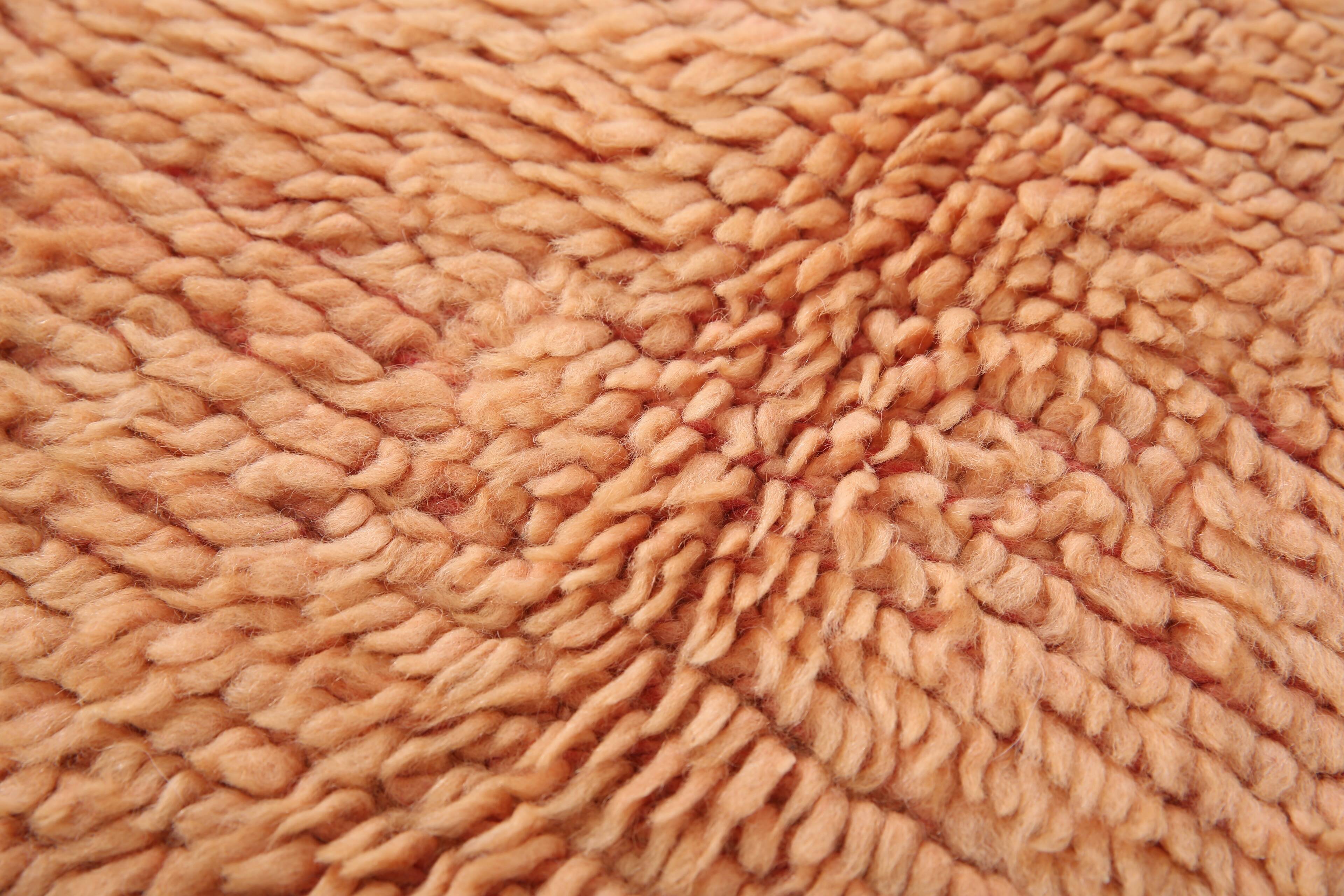 Peach Vintage Moroccan Rug 144 x 226 cm -