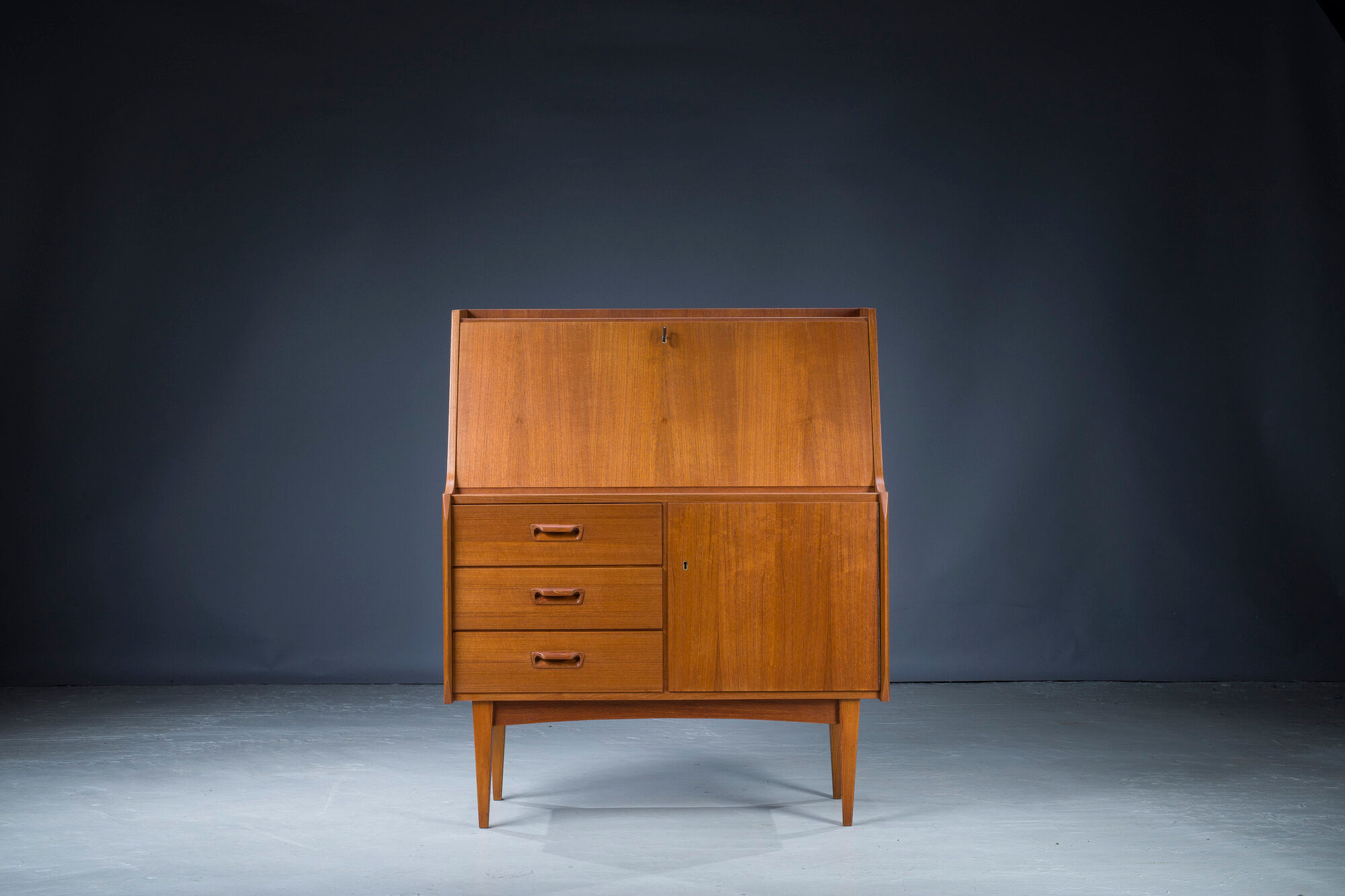 Mid-Century Danish Bureau Teak Secretary, 1960s