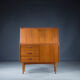 Mid-Century Danish Bureau Teak Secretary, 1960s