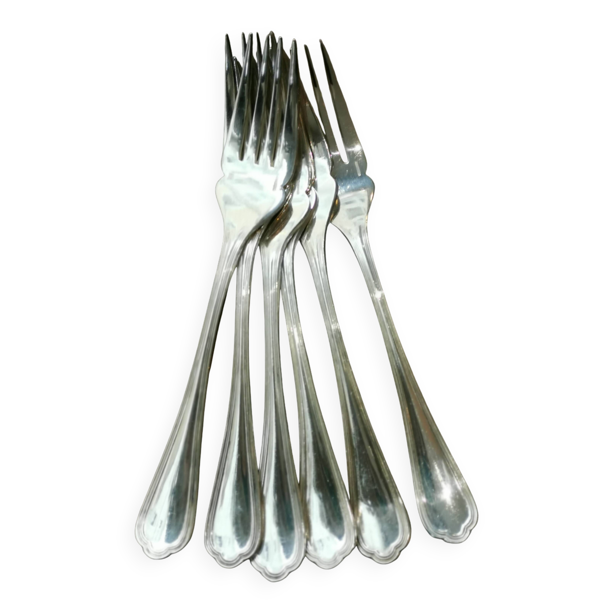 6 christofle fish forks