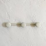 White metal wall coat rack, 1960s