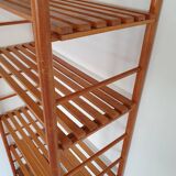 Vintage stick cabinet from the 50s/60s, 180 x 80 x 37 cm