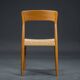 Danish Teak Dining Chair with Wicker by Henning Kjaernulf for Koruo Stolefabrik, 1960s