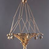 Lustre en bronze Eugène Soleau