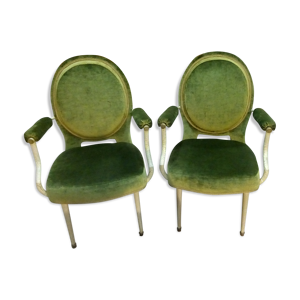 Paire de fauteuils des