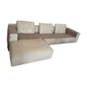 Rivolta white leather corner sofa