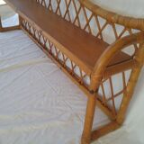 Rattan shelf