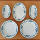 Duo de plats de service anciens