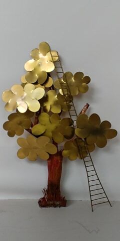 Daniel d'Haeseleer's brass mural sculpture