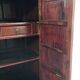 Small Asian lacquered wardrobe with 2 doors and 5 drawers.