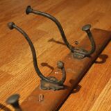 Antique workshop coat rack