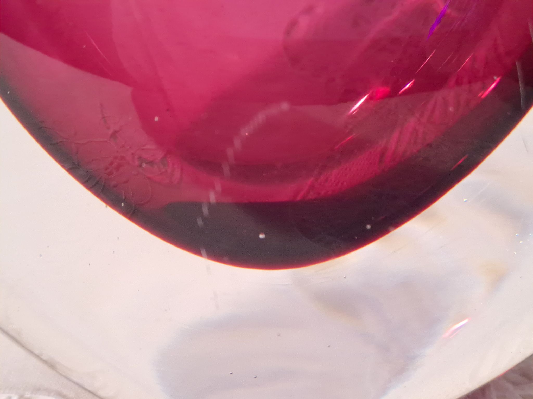 Vase soliflore en verre de Murano par Flavio Poli