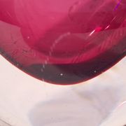 Vase soliflore en verre de Murano par Flavio Poli