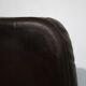 Pair of Scandinavian leather armchairs with ottomans 1970