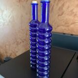 Set of two cobalt blue soliflores