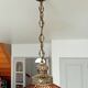 Chandelier ball brass pearls and grapevines late nineteenth century