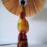 Zoomorphic ceramic lamp