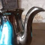 Vintage Vallauris Black & Blue Ceramic Coffee Set