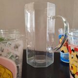 Clear glass pitcher