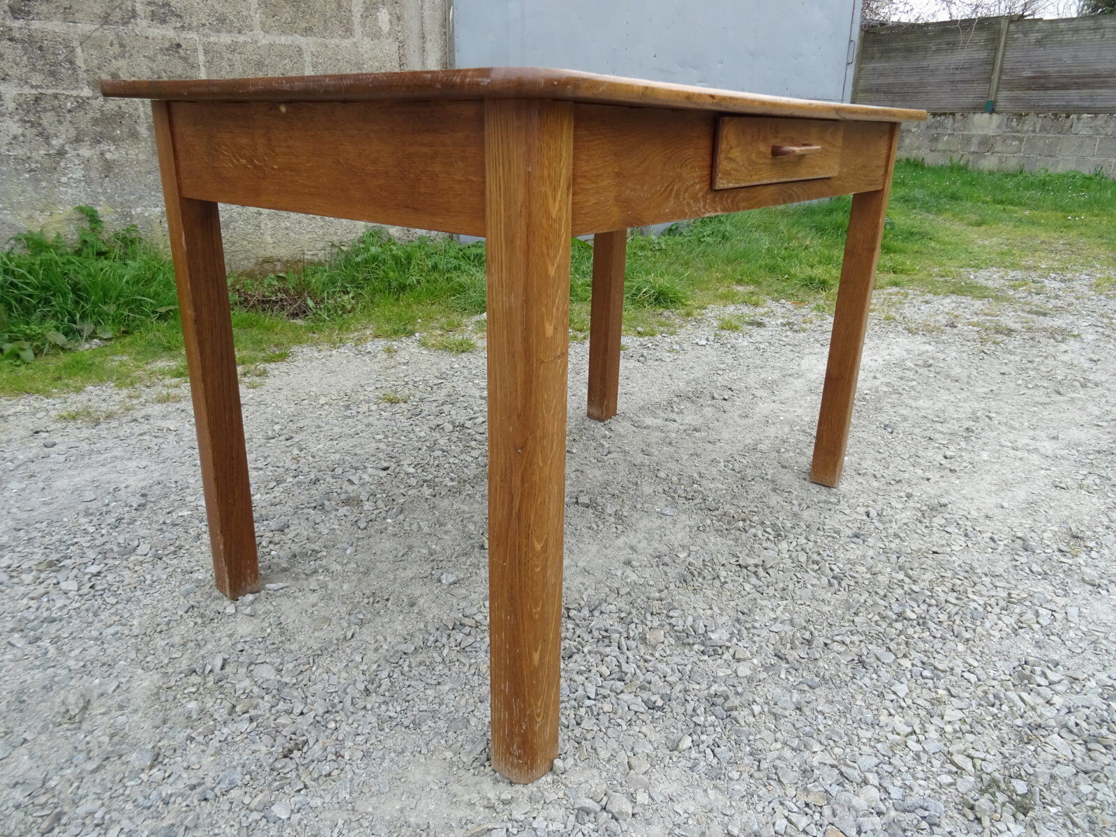Solid oak farm table 121x73