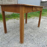 Solid oak farm table 121x73