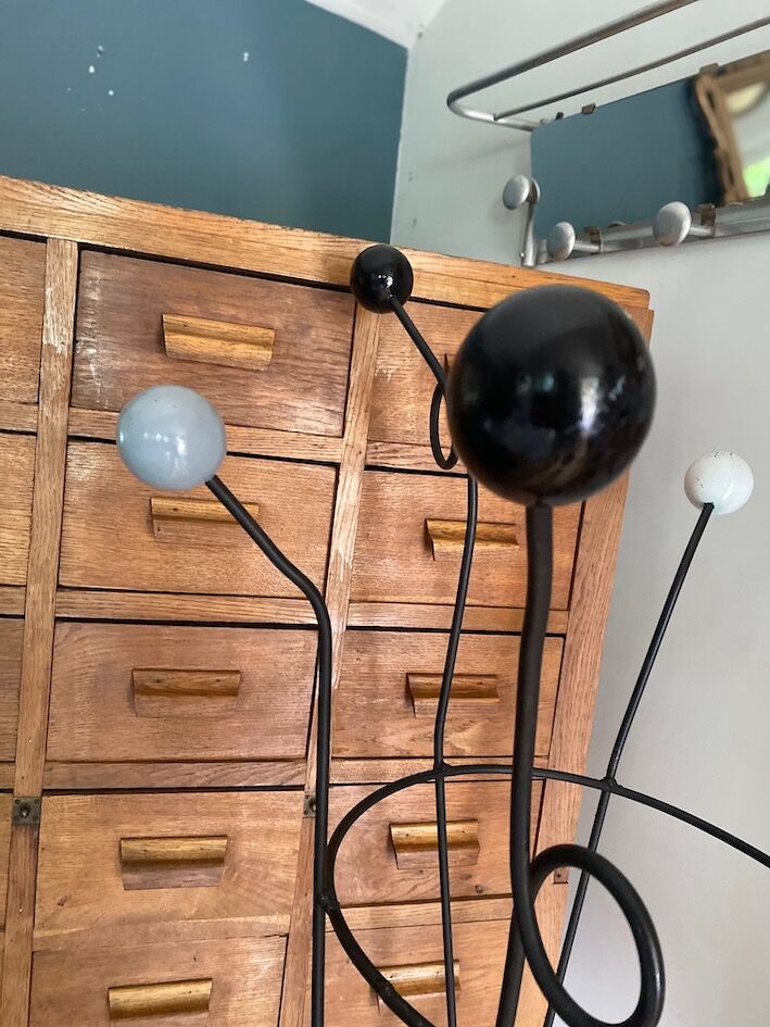 1960s ball coat rack