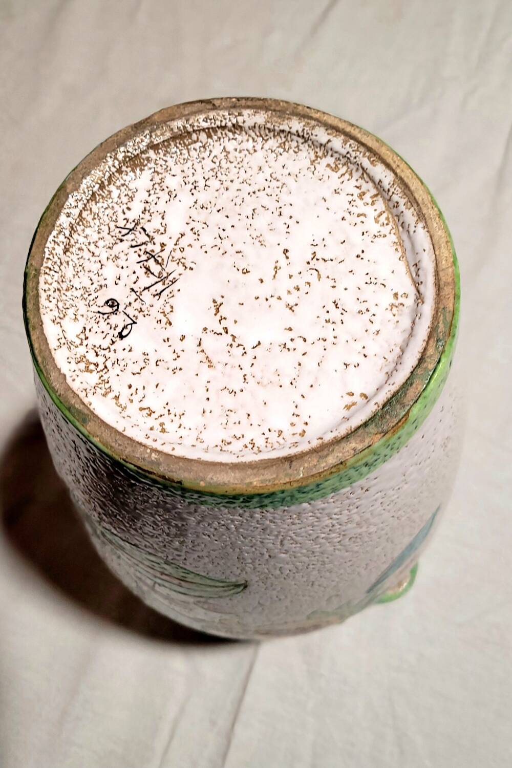 Italian ceramic circa vase Fratelli Fanciullacci Mid-century modern