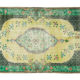 Anatolian handmade vintage rug 212 cm x 112 cm