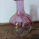 Enamelled glass night jug carafe - late 19th century