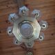 Art Deco lustre 1930 bronze pressed moulded glass