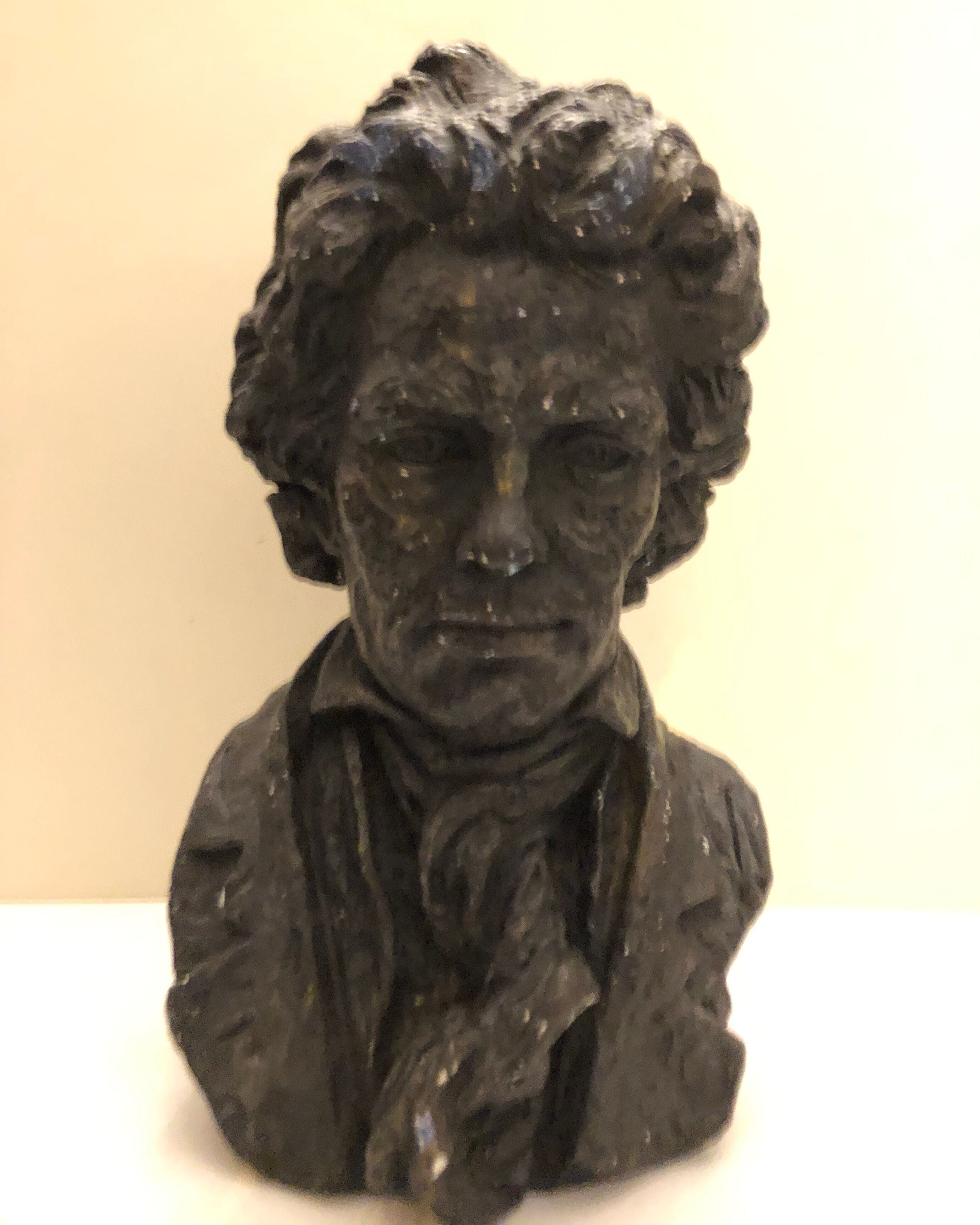 Plaster bust of Beethoven Sculpture by Schillaci Austin Prod in 1961