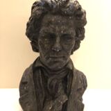Plaster bust of Beethoven Sculpture by Schillaci Austin Prod in 1961