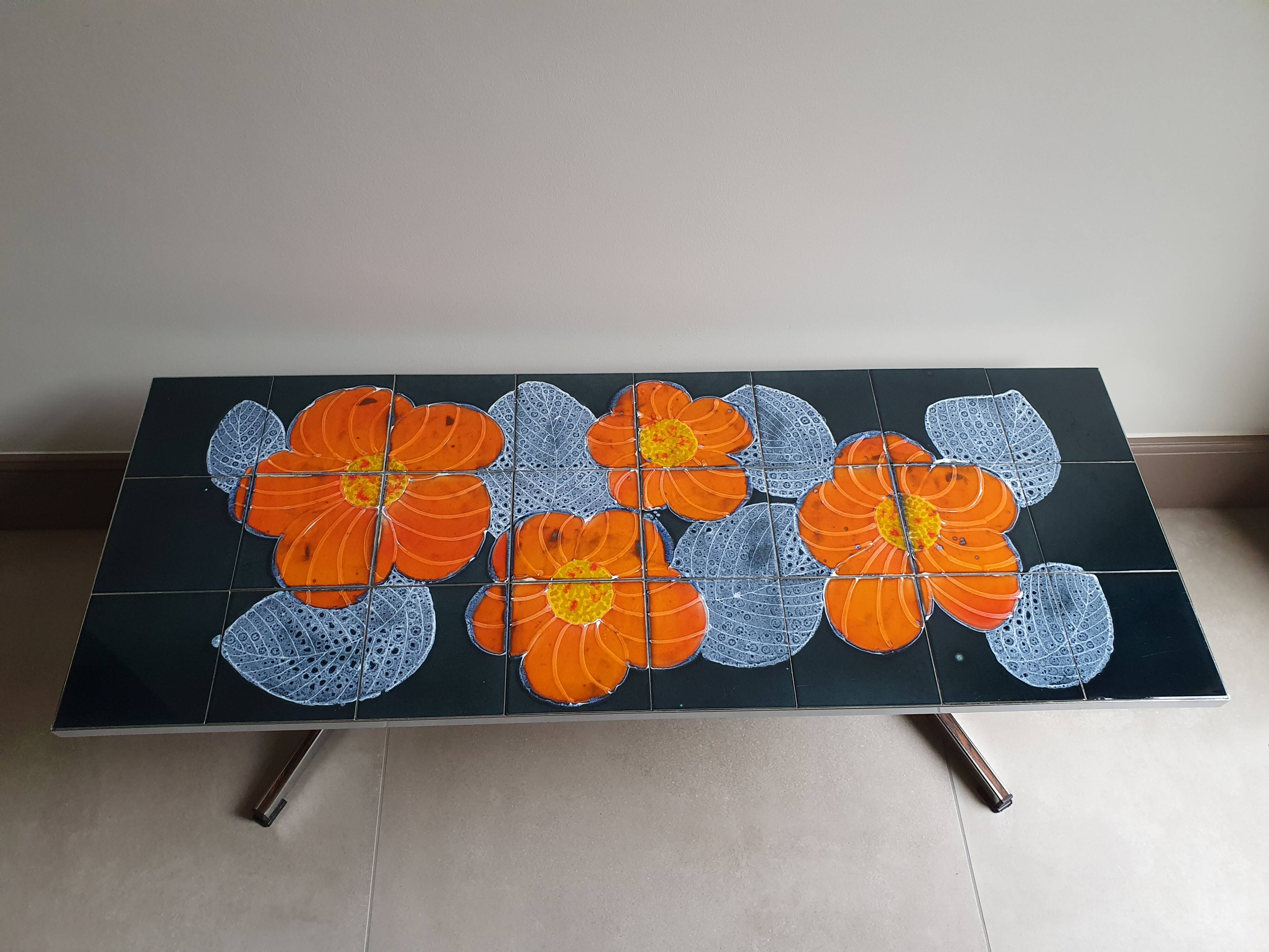70s ceramic coffee table
