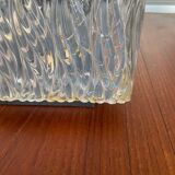 3 molded glass sconces 1950