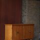 Oak and brass buffet by Henning Kjærnulf, Mid-century modern Danish, 1960s.