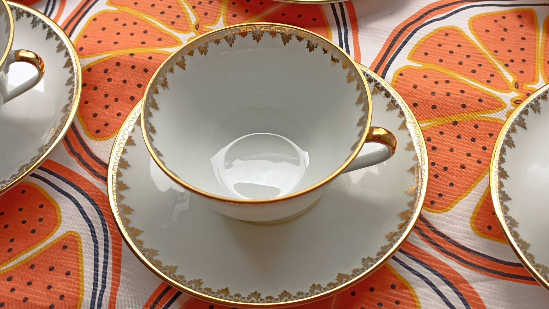 set of 6 Malbec and Treillard Frères cups from the 1950s