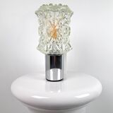 Pair of vintage 70s glass wall lamps by Targetti Sankey